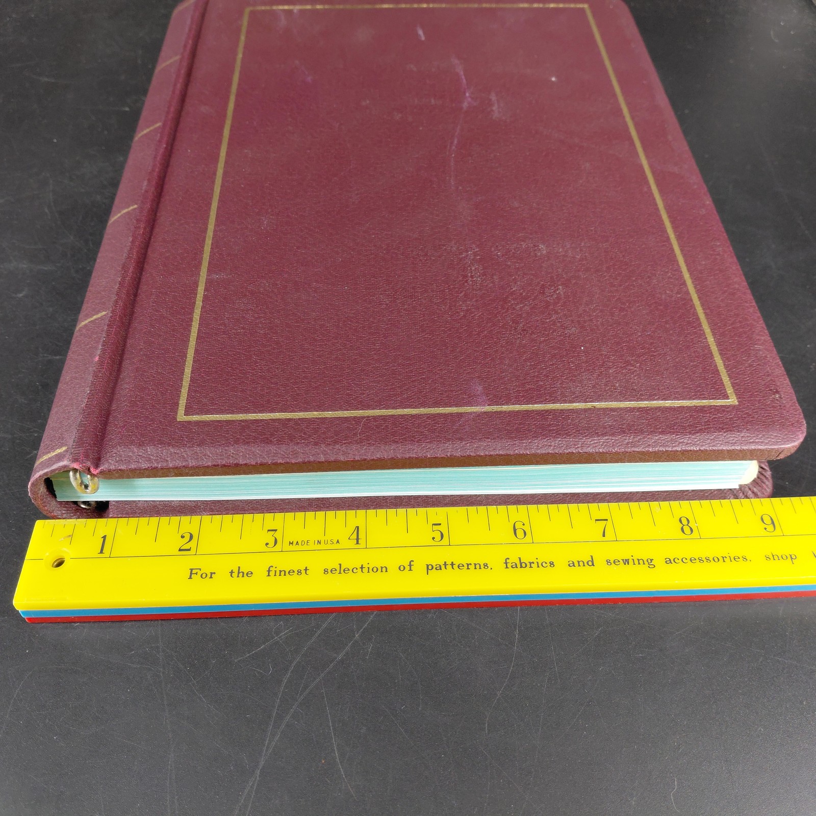 Wilson Jones Minute Record Book 396-11 Outfit 0396-11 Hardcover Burgundy USA