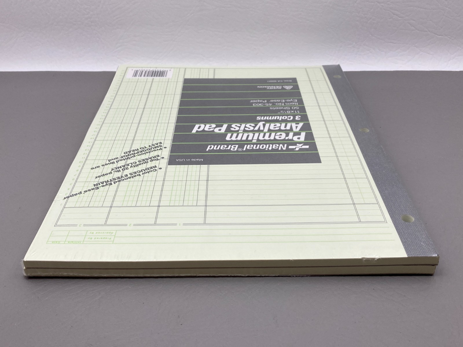 Bundle Of 2 Avery National Brand Premium Analysis Pads 3 Column New Sealed