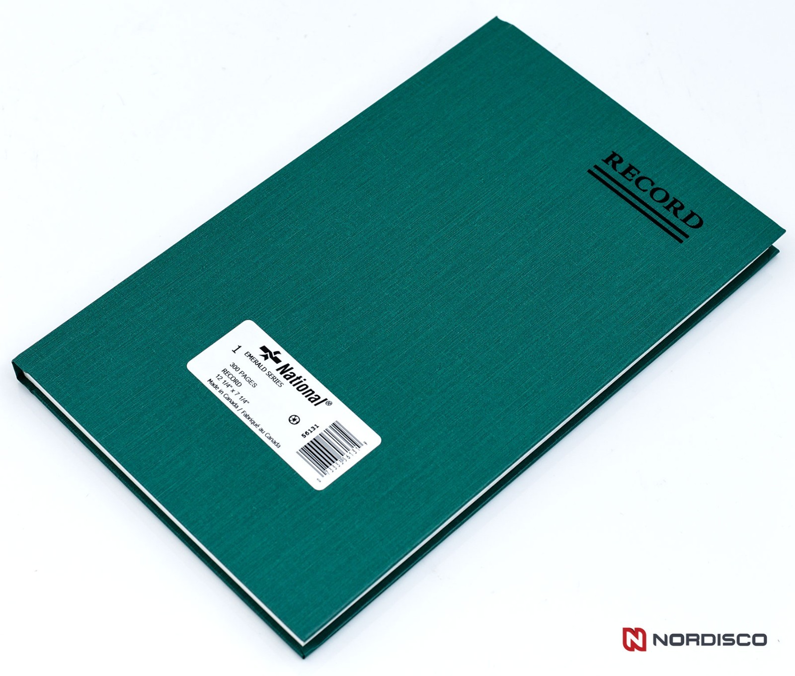 National Brand 56-131 Record Book, 300 Pages, 7-1/4 x 12-1/4″, Emerald Series