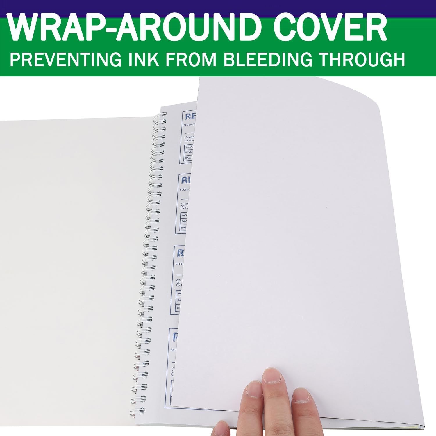 Money and Rent Receipt Book 2Part Carbonless 75/8″ x 11″ Spiral Bound 200 Set…
