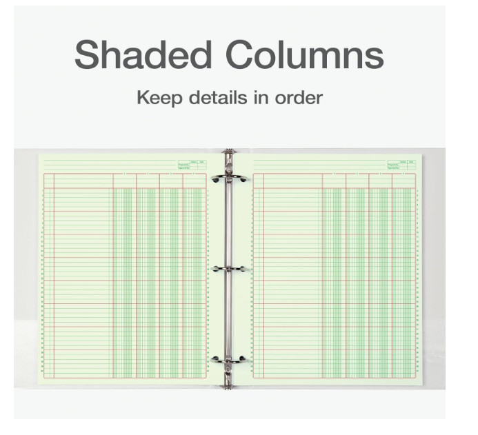 Adams Columnar Analysis Pad, 4 Column Ledger, 8.5″ x 11″, 100 Pages (50……