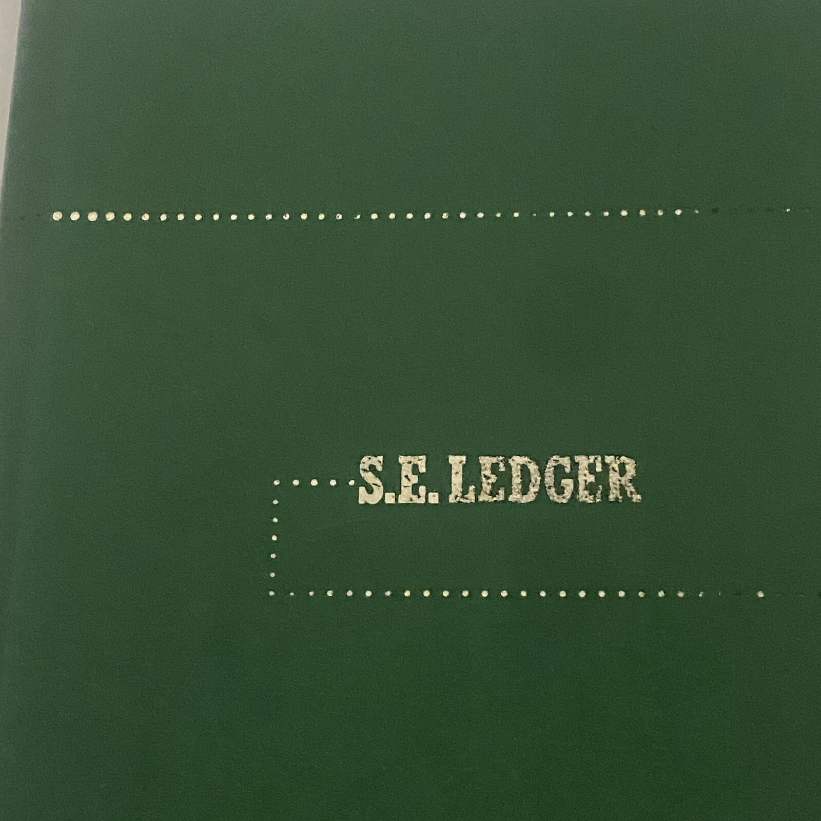 Cash Record S.E. LEDGER BOOK! NATIONAL BLANK BOOK CO. Eagle Line Vintage READ