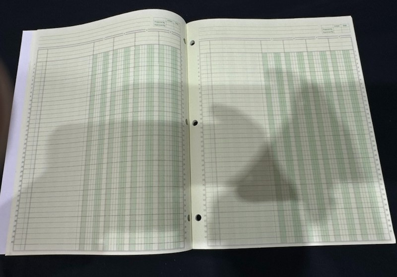 Norcom Columnar Ledger Pad 4 & 6 Columns 8.5″ x 11″ Letter Size – Two Pre-owned