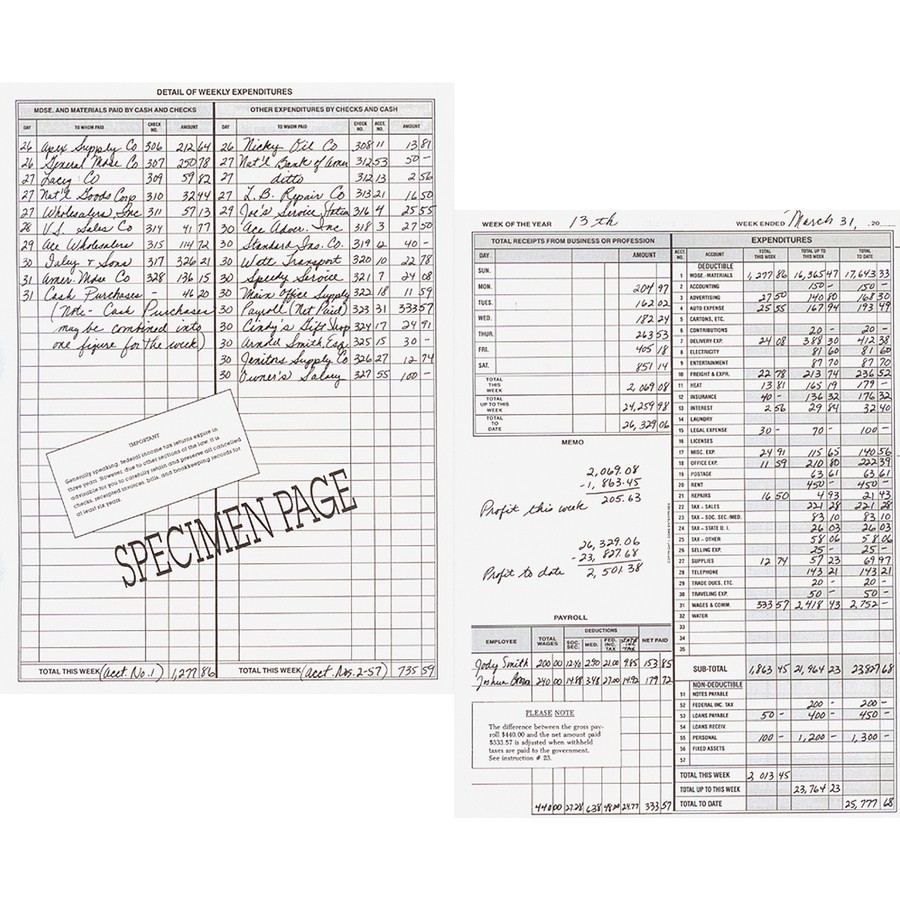Dome Bookkeeping Record Book (dom-600) (dom600)