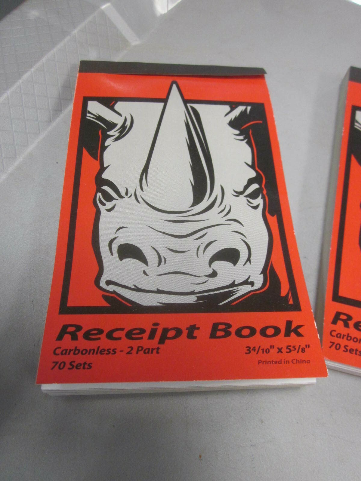 Pocket Invoice Sales Order Receipt Book Carbonless 2 Part 3 4/10″ x 5 5/8″ QTY4
