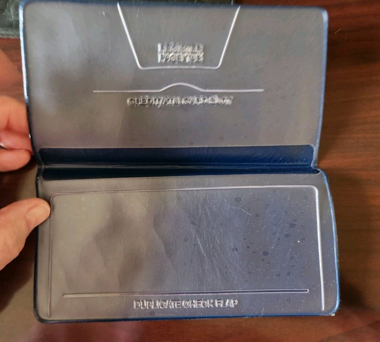 Three Checkbook Transaction Registers & Two Checkbook Covers Blue Black