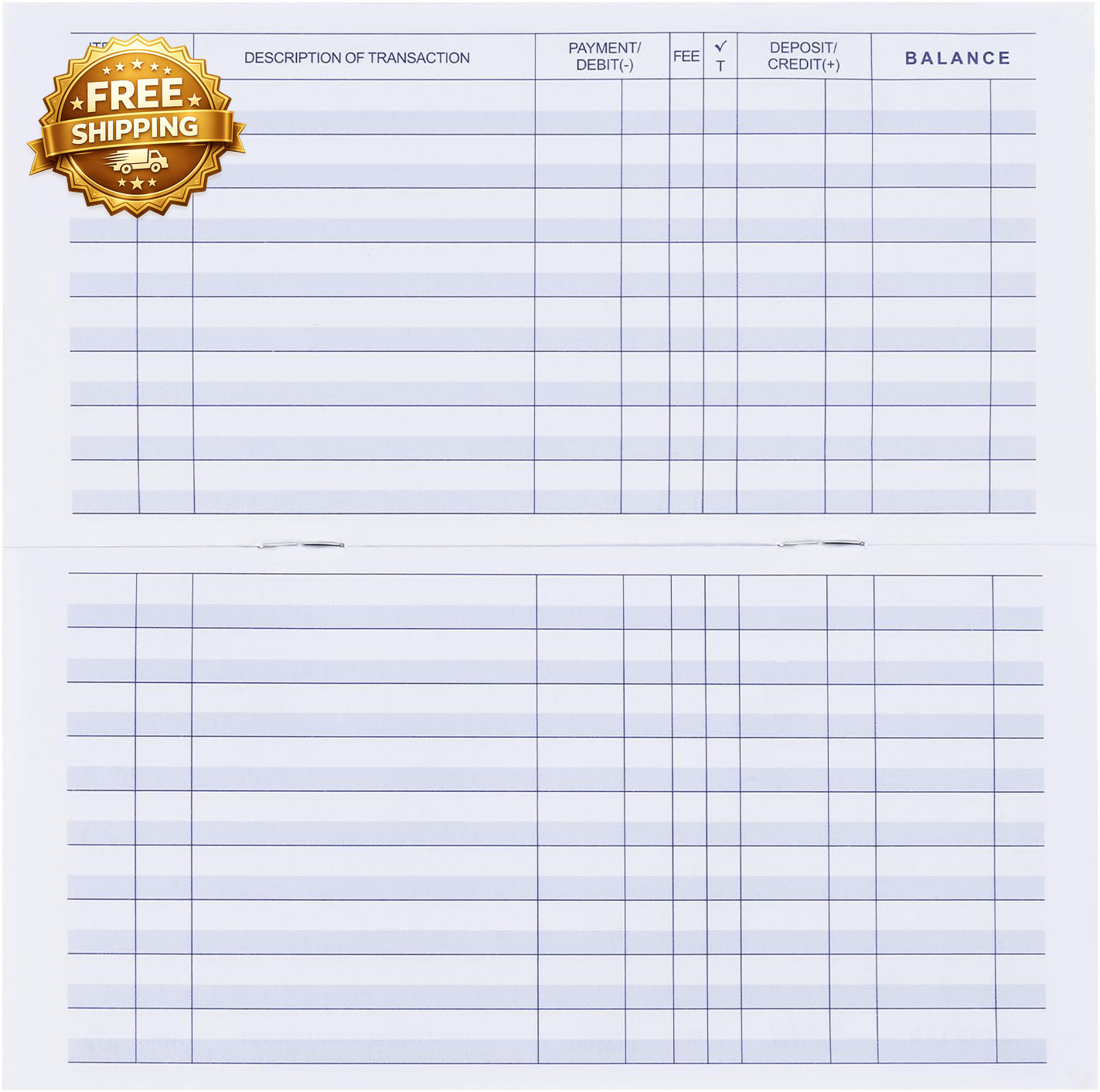 20 Pack Checkbook Register Check Registers for Personal Blank Ledger