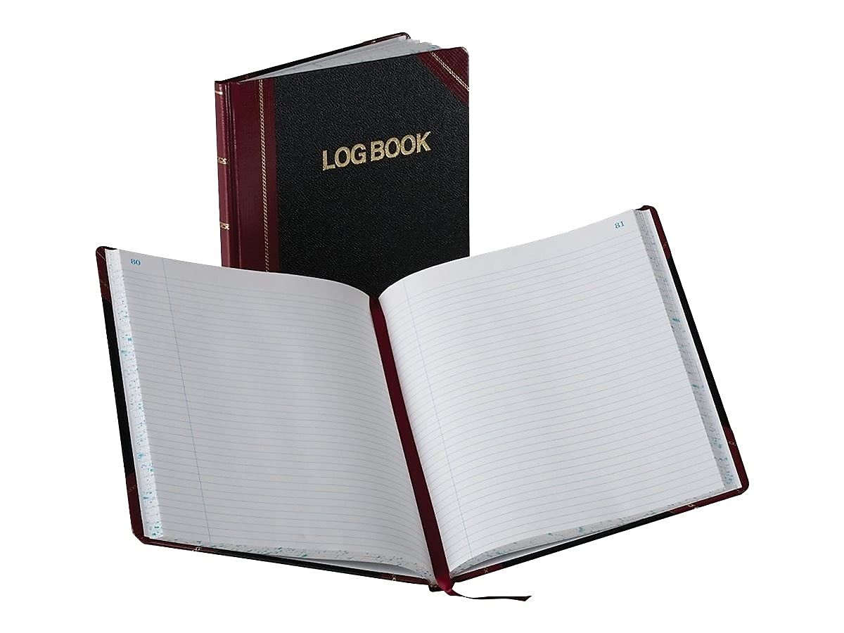 Premium White Acid Free Logbook with Smyth Sewn Binding and Table of Contents
