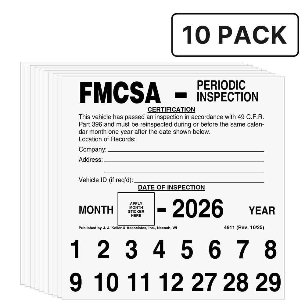J. J. & Inc. Fmcsa Periodic Inspection – 5 X 5