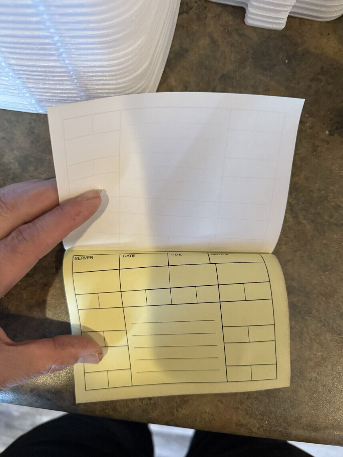 Custom Printed 2-Part Carbonless Forms 4.25″ x 5.5″ NCR Sets, black ink, 1-side