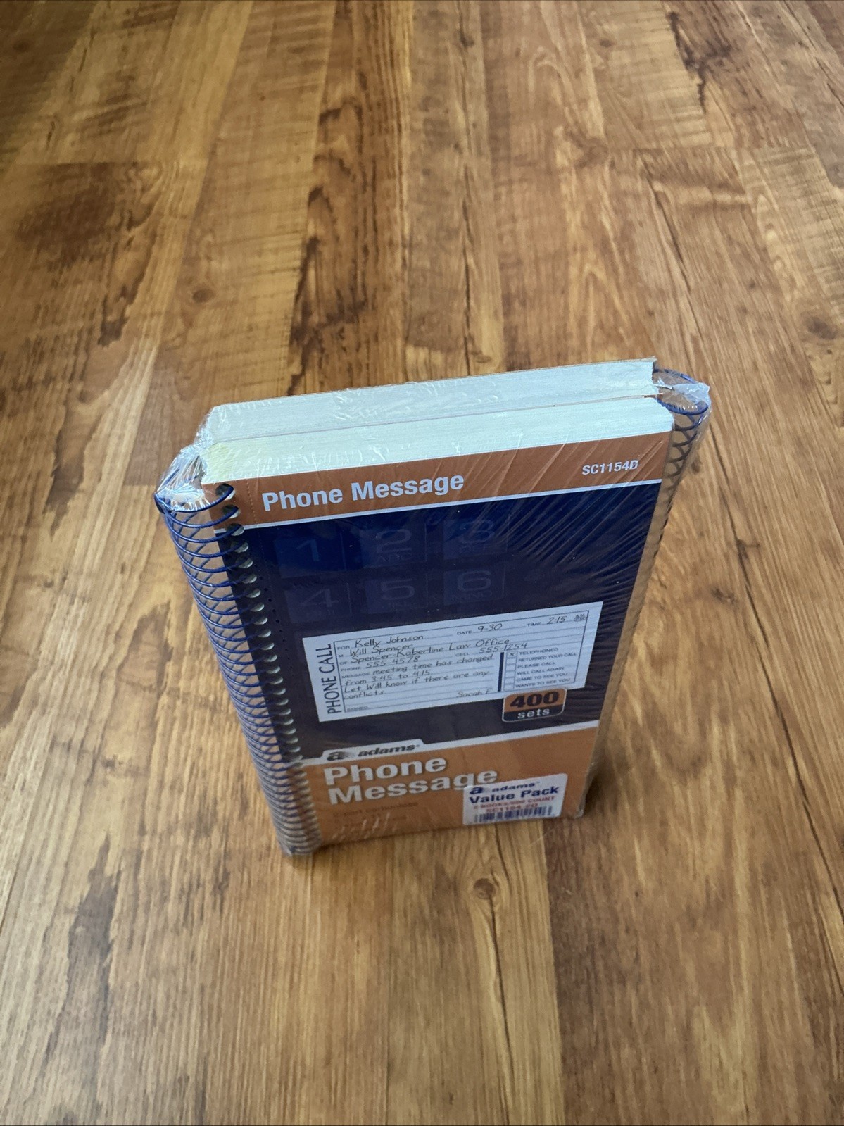Adams Phone Message Value Pack 2 Books 800 Count Carbonless Duplicate SC1154-2D