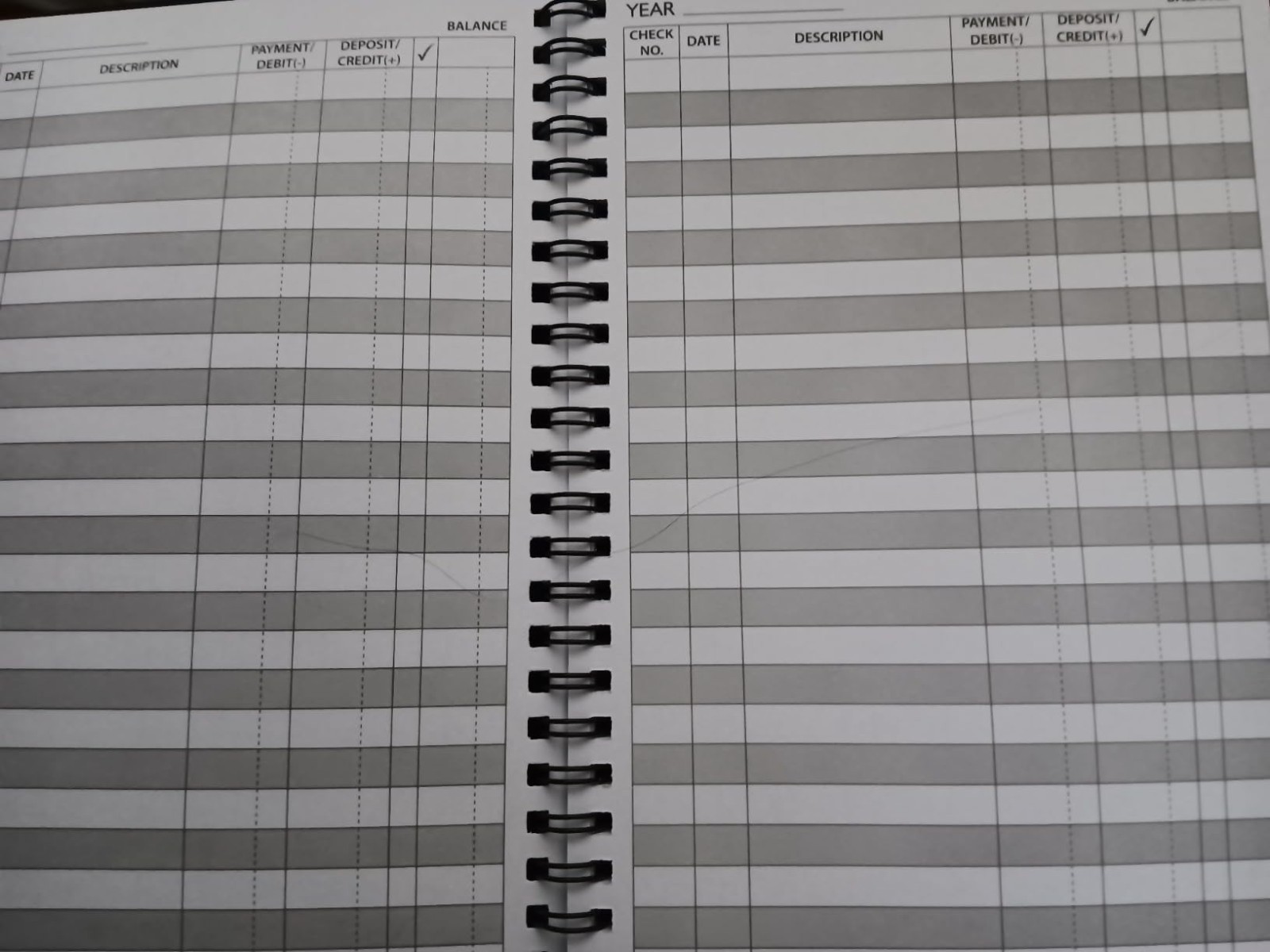 A5 Accounting Ledger Book Check Register for Small Business Personal Finance