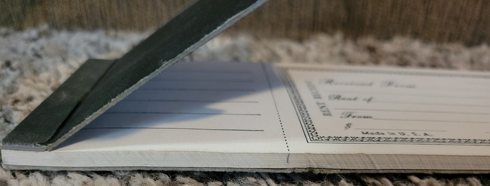 Vintage Book of Rent Receipts unused Vintage Rent Booklet (E)