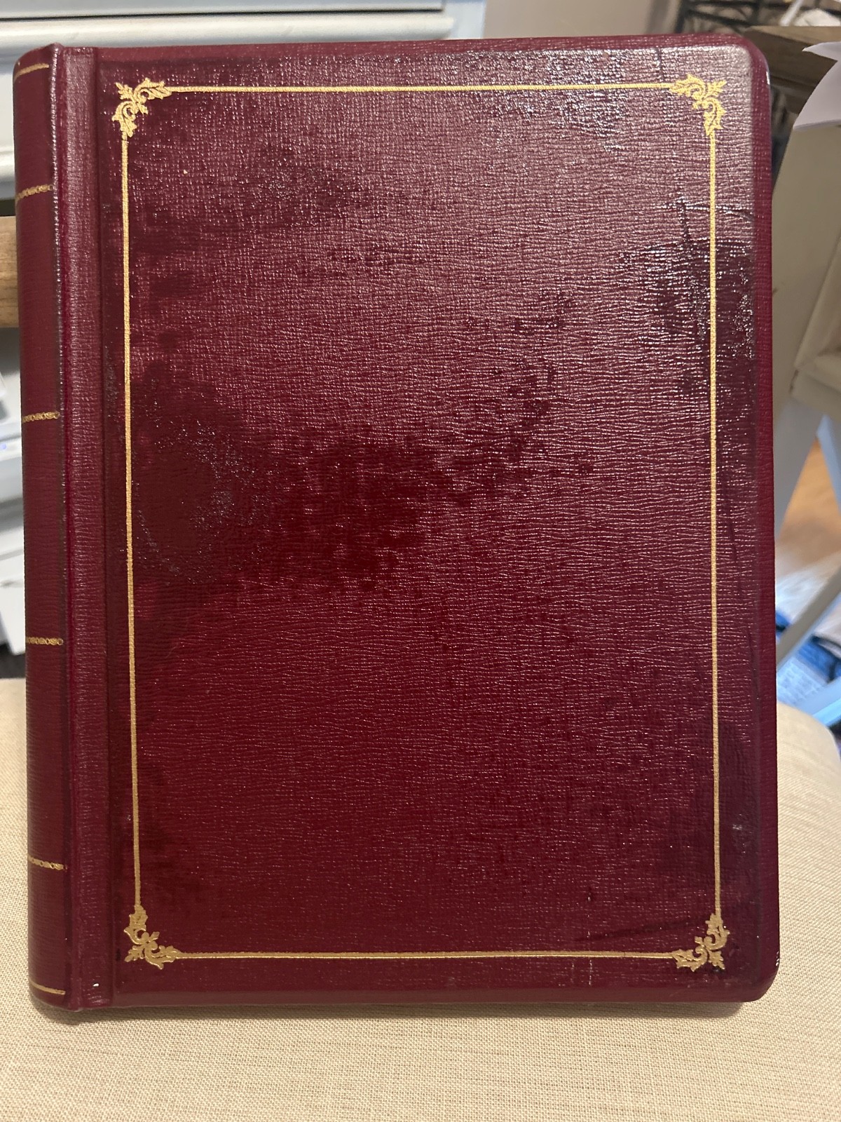 Wilson Jones Style Minute Book Binder 8.5″ x 11″ Letter Red 90 Pgs Antique?