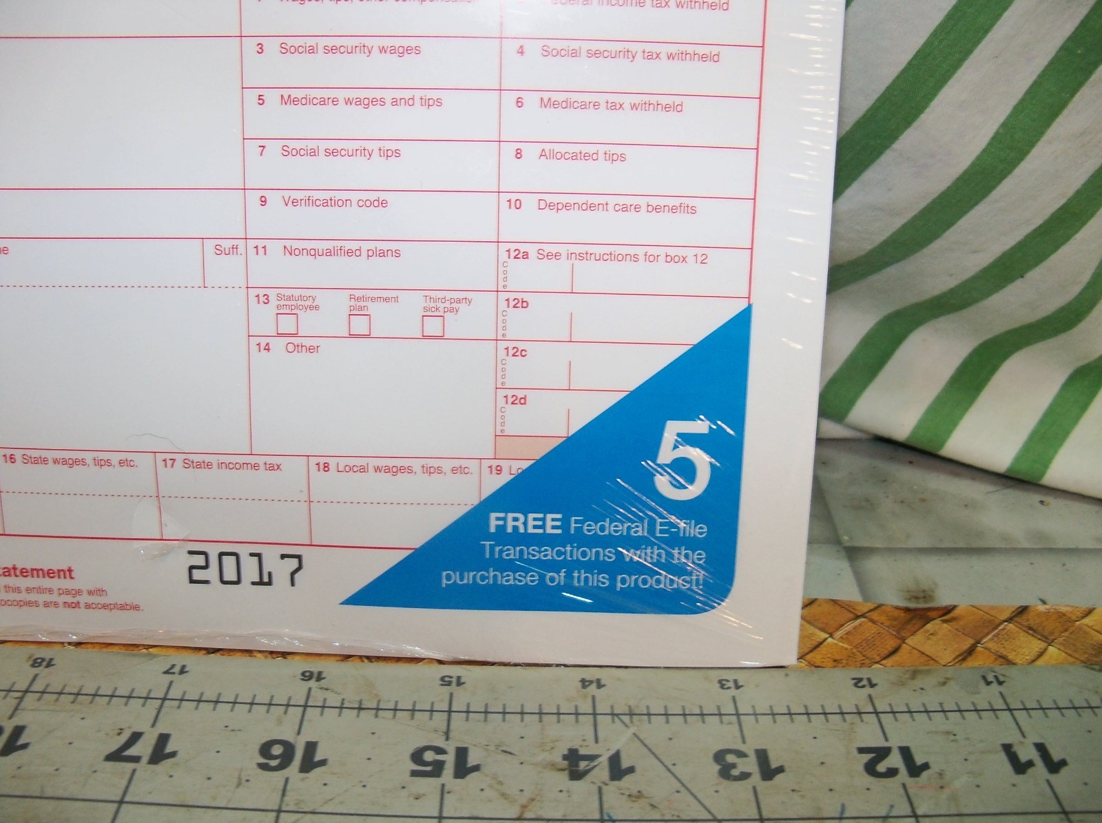 Staples 2017 Tax Forms Helper Online W-2 Forms Kit 24 6 Part Sets Filing PC /Mac
