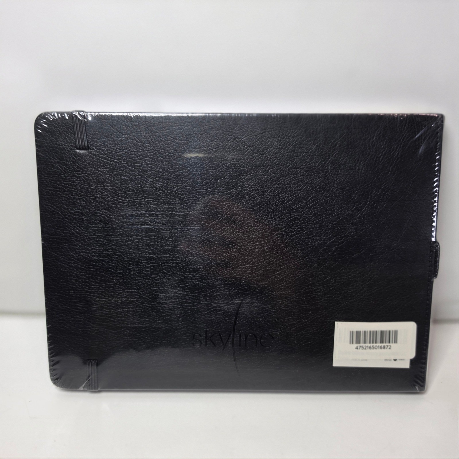Skyline Notary Journal Official Record Log Book 250 Entries Vegan Leather Black