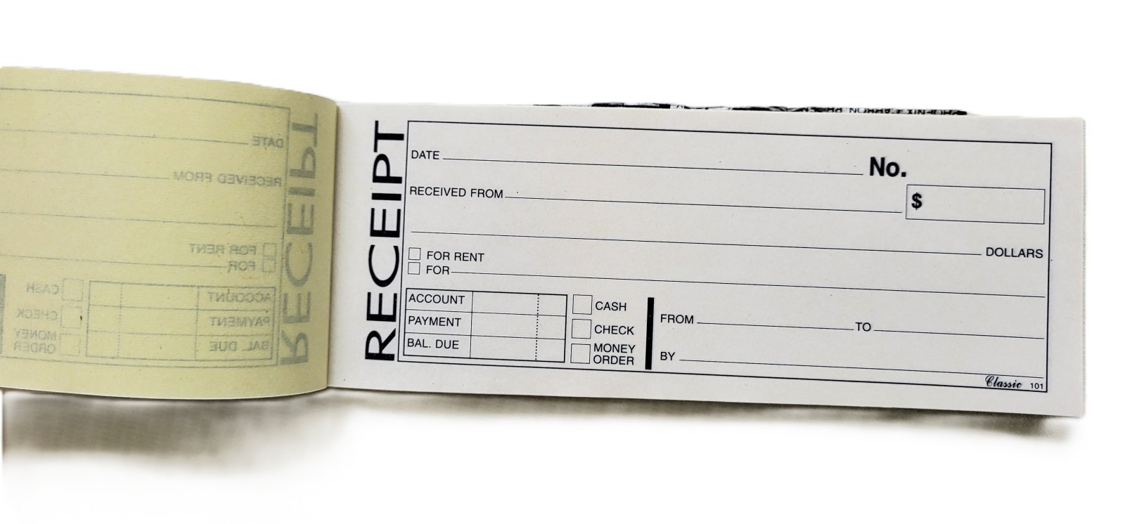 10 Pk of 50 Sets Rent Money & Cash Receipt Books 2 Part Carbon Copy Invoice Book
