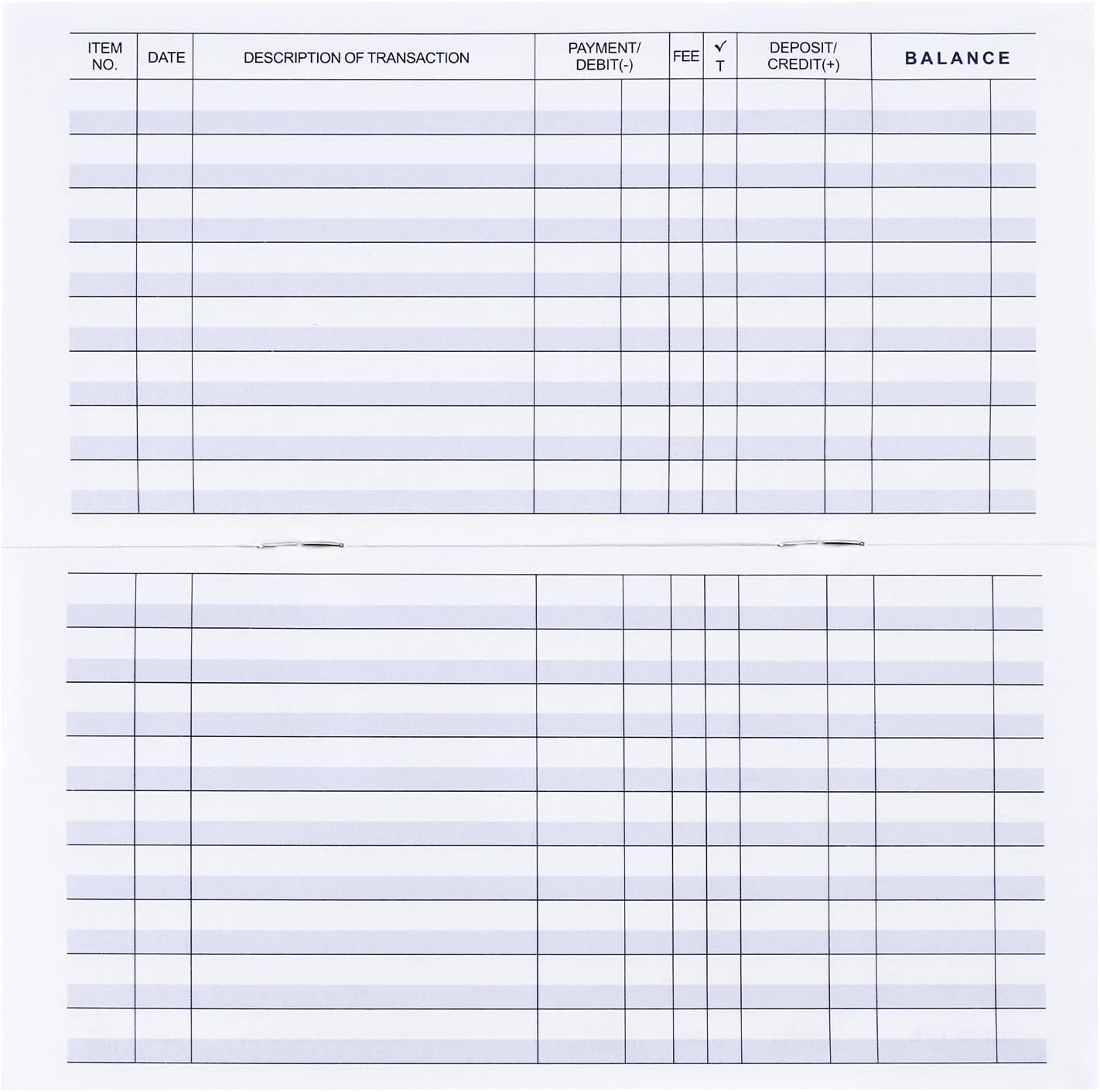 32-Pack Compact Check Registers for Personal Finance and Small Businesses