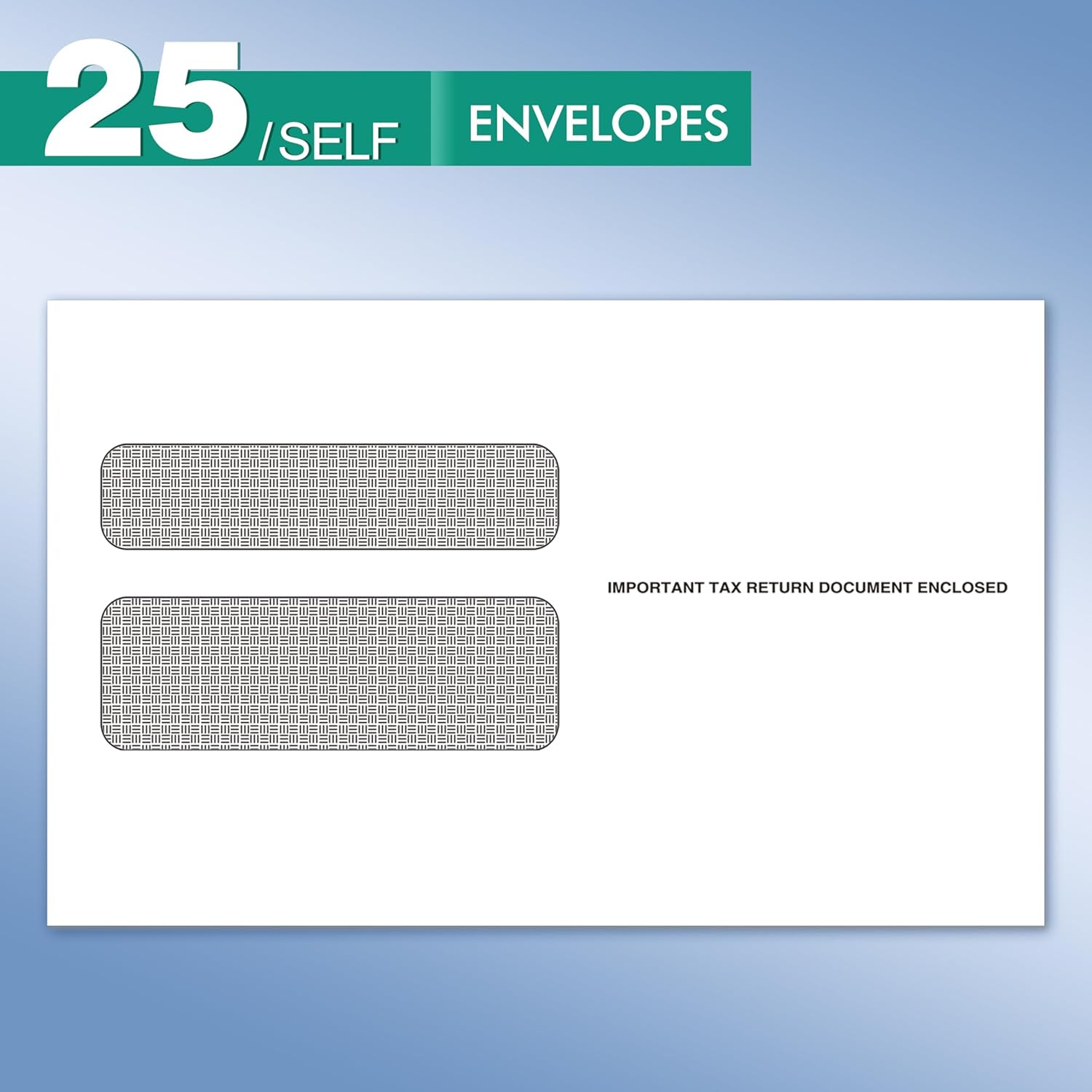 2025 W2 Tax Forms Kit with Envelopes – 25 Employee Set with W3 Forms