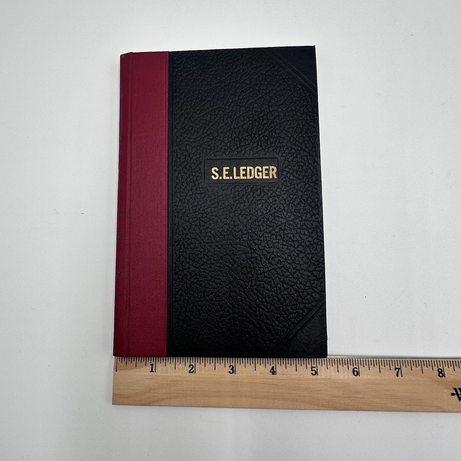 VTG Royal Vernon S.E. Ledger Book 2044-SEL Black Red Hardcover Ledger 144 Pages