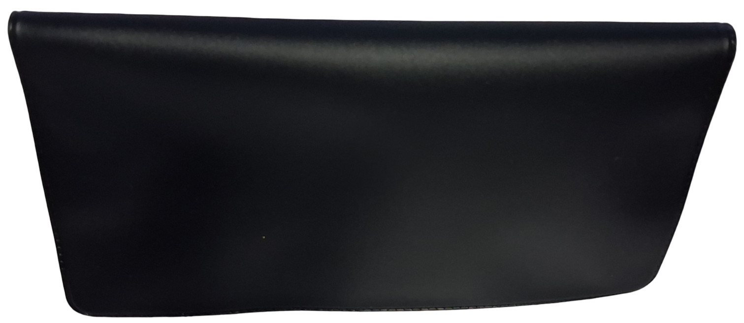 Black Vinyl Checkbook Cover Standard Top Stub 6- 1/4″ x 3-3/8″ New