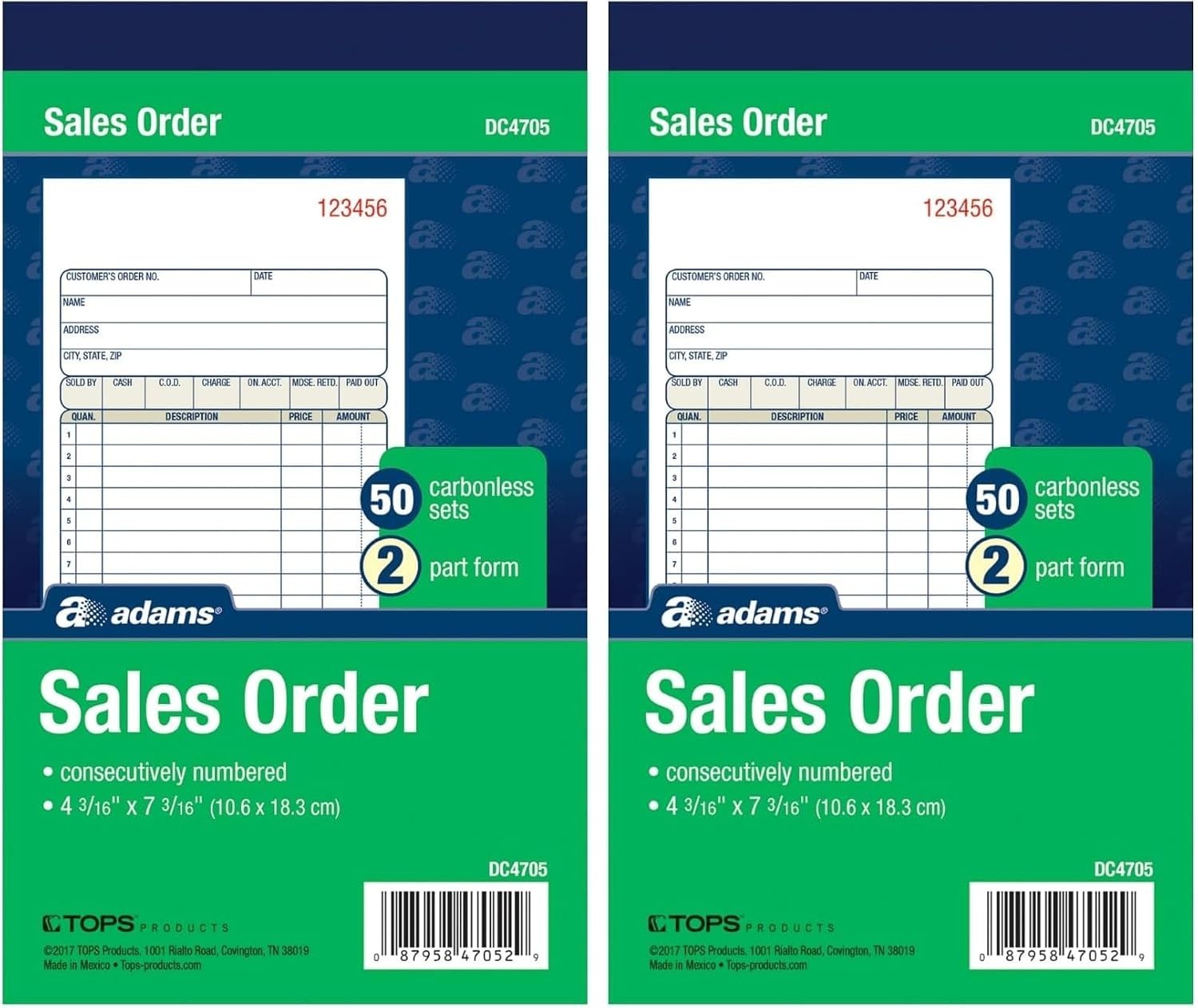 Professional Carbonless Order Book for Service Providers and Small Businesses