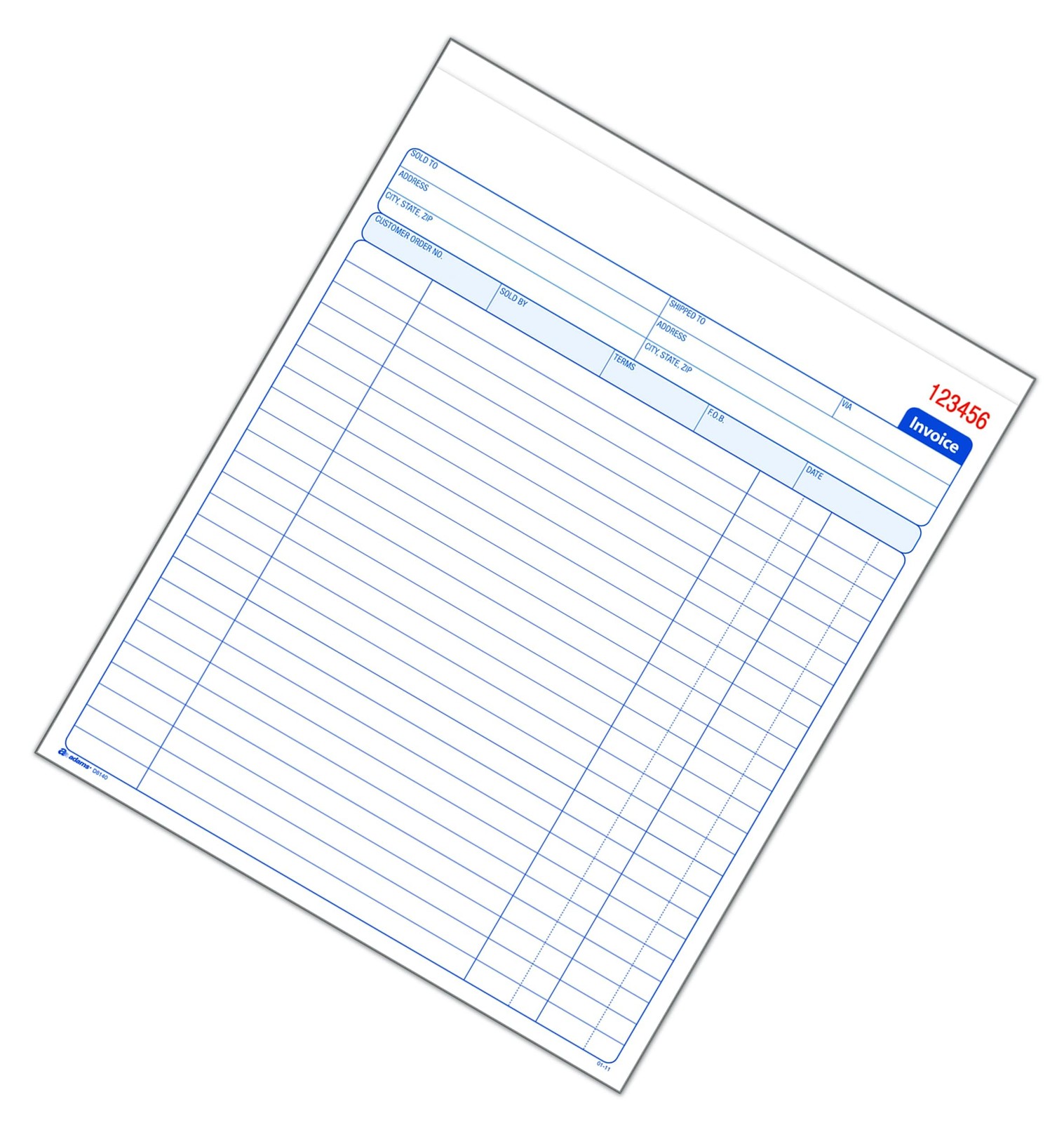 Invoice Book, 83/8 x 1011/16 Inches, 2Part, Carbonless, White/Canary, 50 Sets…