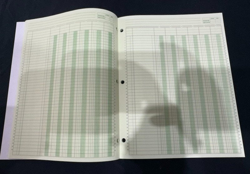 Norcom Columnar Ledger Pad 4 & 6 Columns 8.5″ x 11″ Letter Size – Two Pre-owned