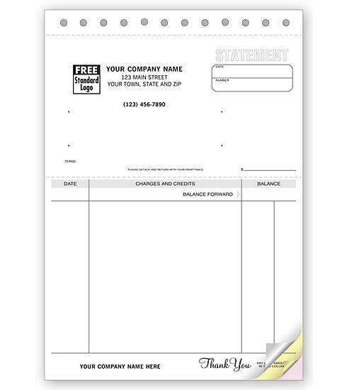 1000 Statements – Classic Unlined Carbonless / Nebs Deluxe No. 495 / 2 Part