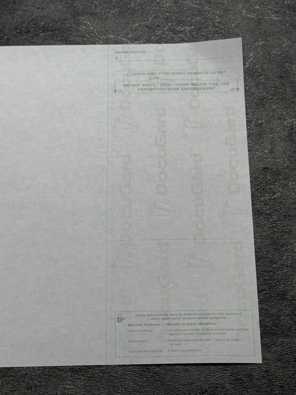 Compuchecks 500 Blank Check Stock – Computer Laser Check on Bottom- Blue Diamond