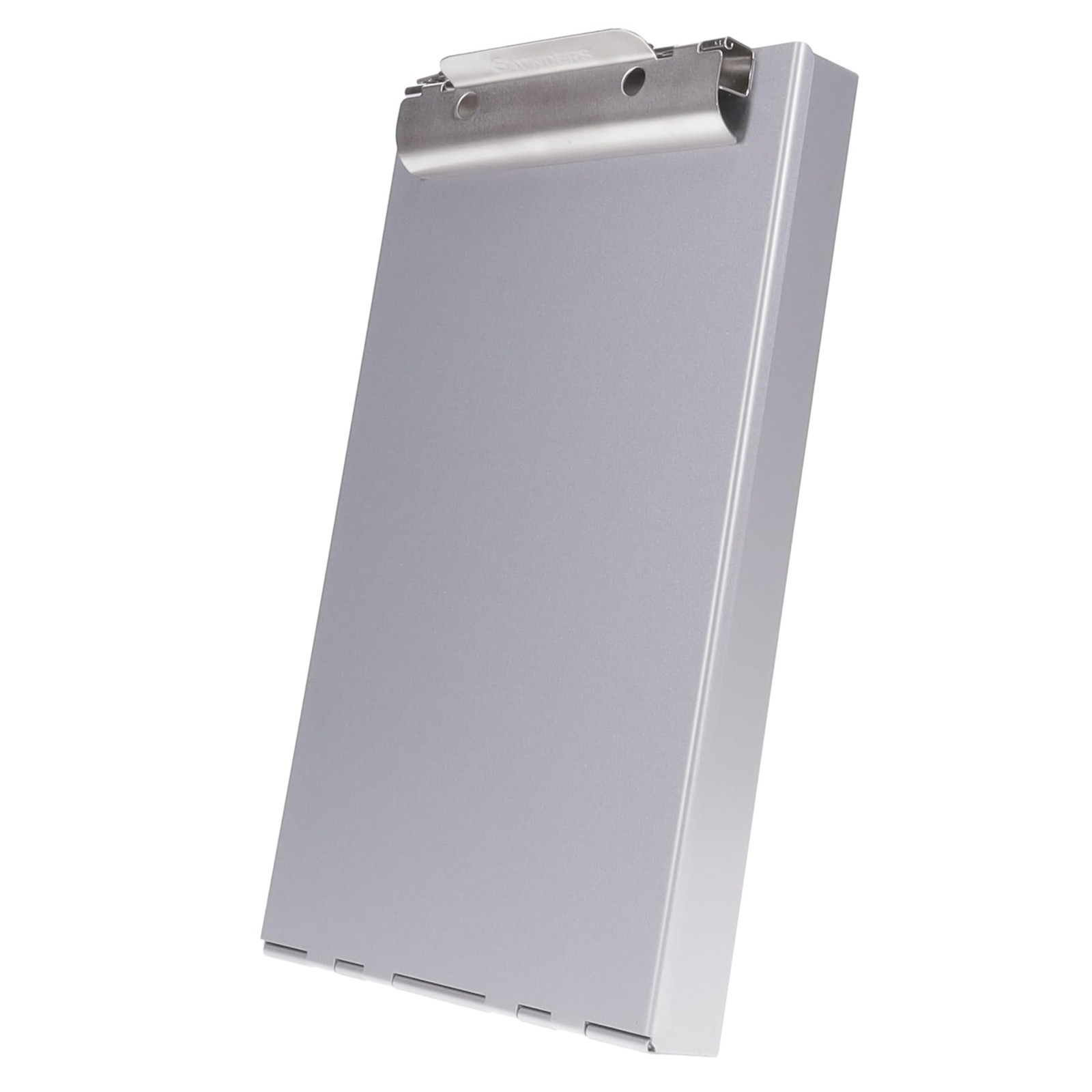 Saunders Recycled Aluminum Memo Size Clipboard with Storage, Memo, Silver