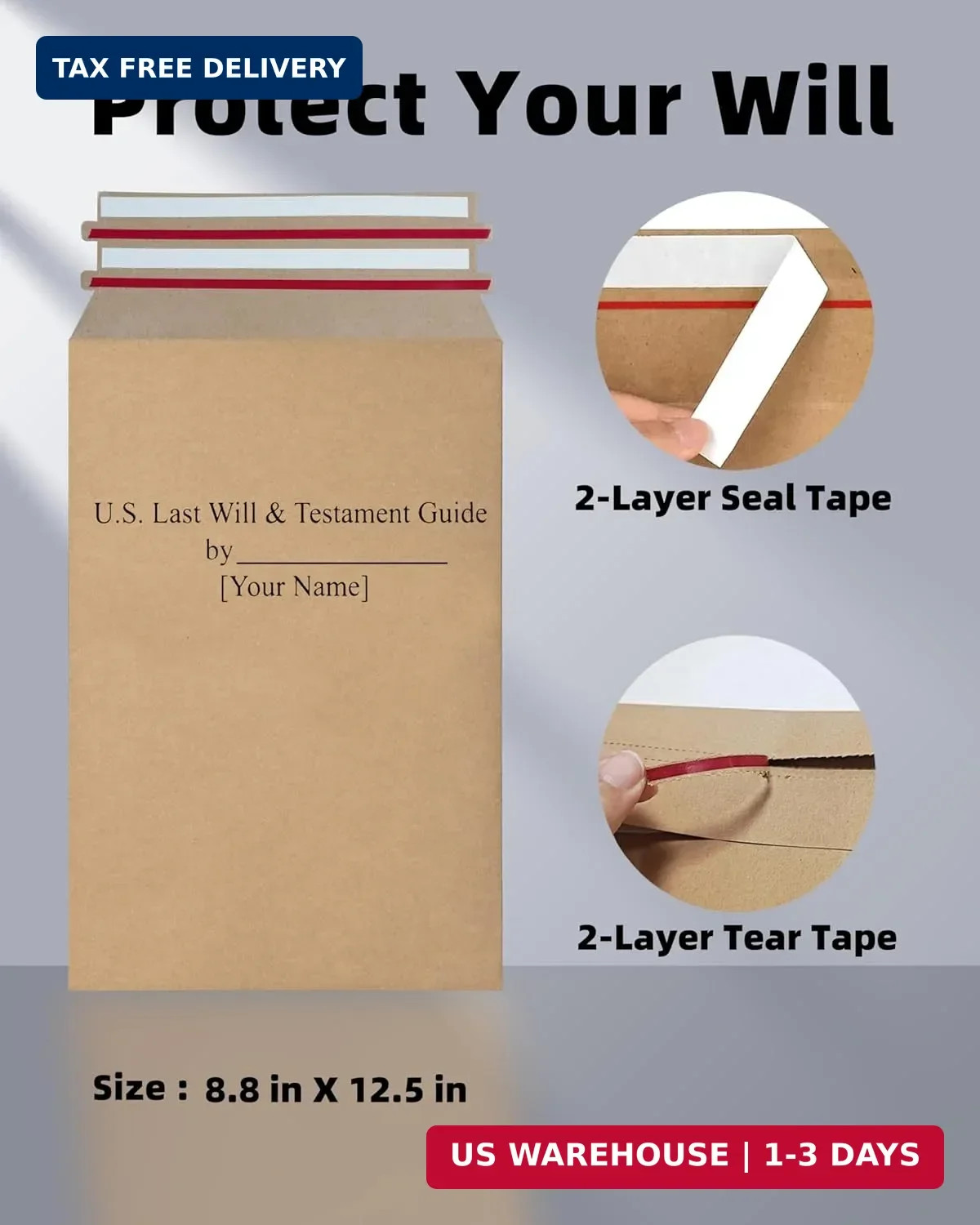 2026 Last Will and Testament Kit (3-Pack) – DIY Estate Planning Forms, Lawyer-Pr