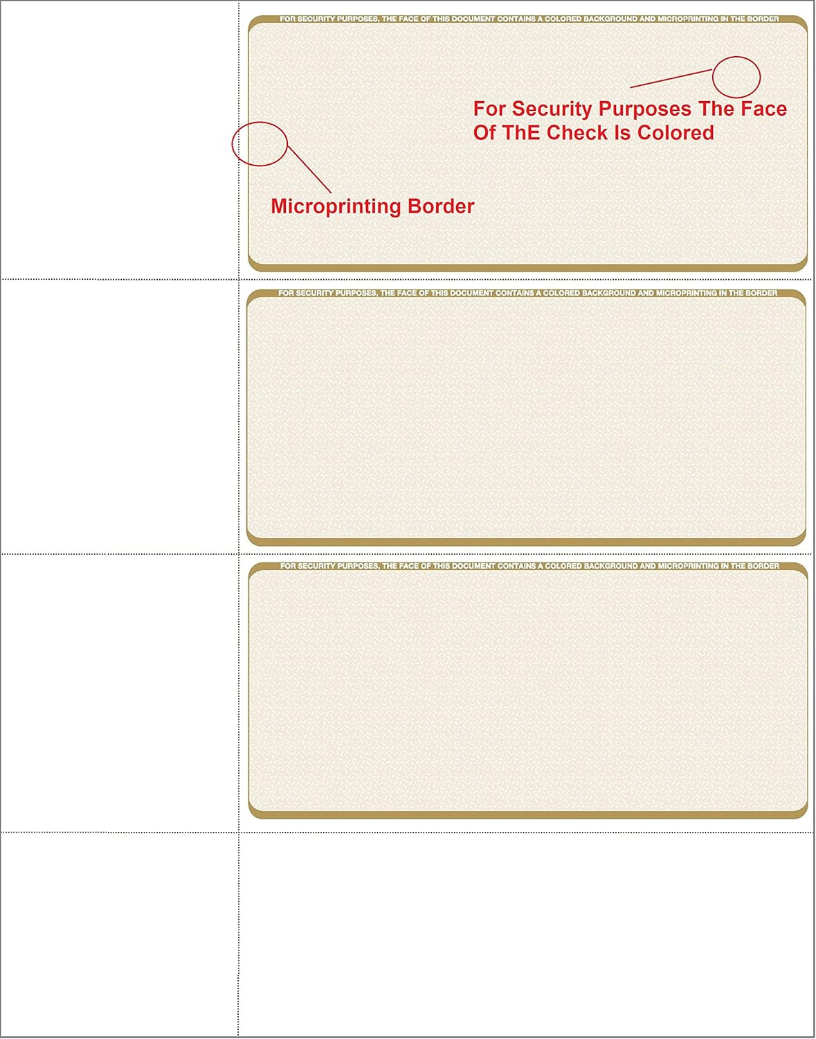 Computer Check Paper – Blank Personal Wallet Checks 3 on a Page – Compatible …