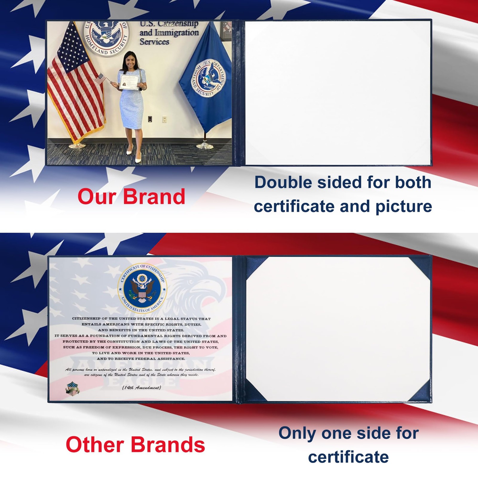 GraduatePro US Citizenship Certificate Holder Panoramic | Gifts…