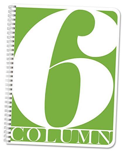 Log Book/Columnar Logbook/Notebook (6 (Six) Columns Columnar 6 Column Wire-O