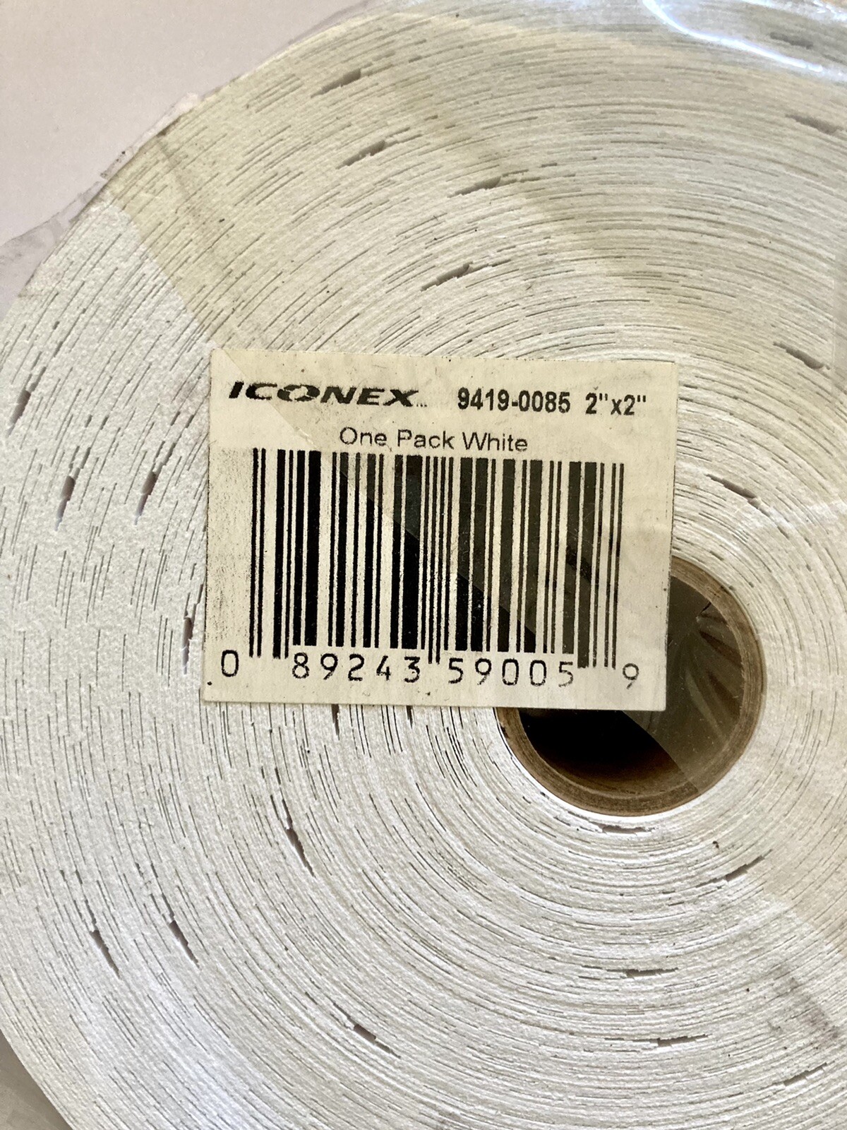 Iconex Consecutively Numbered Double Ticket Roll White 2000 Tickets/Roll