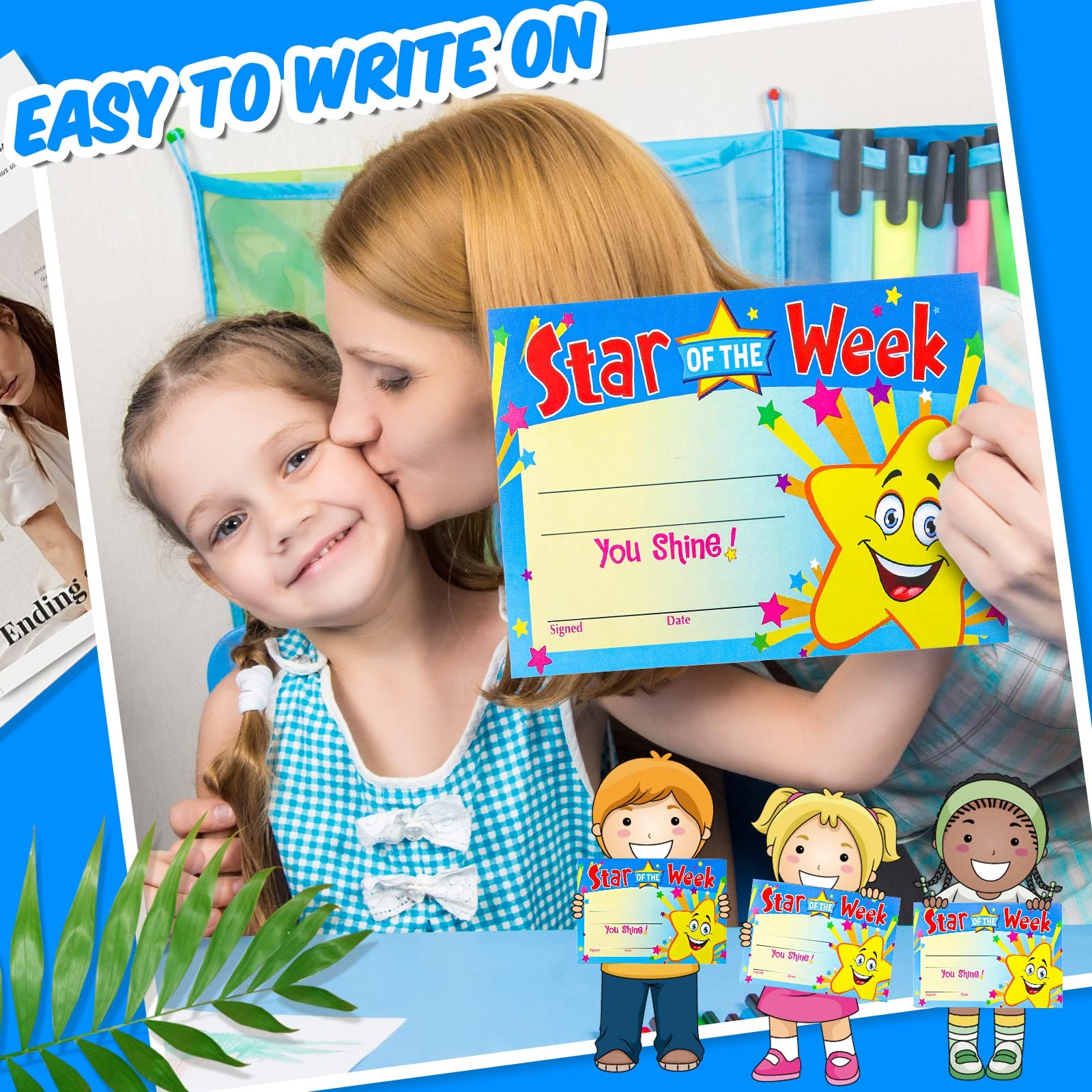 Gersoniel 50 Pack Recognition Rewards Star Student Certificates Awards…