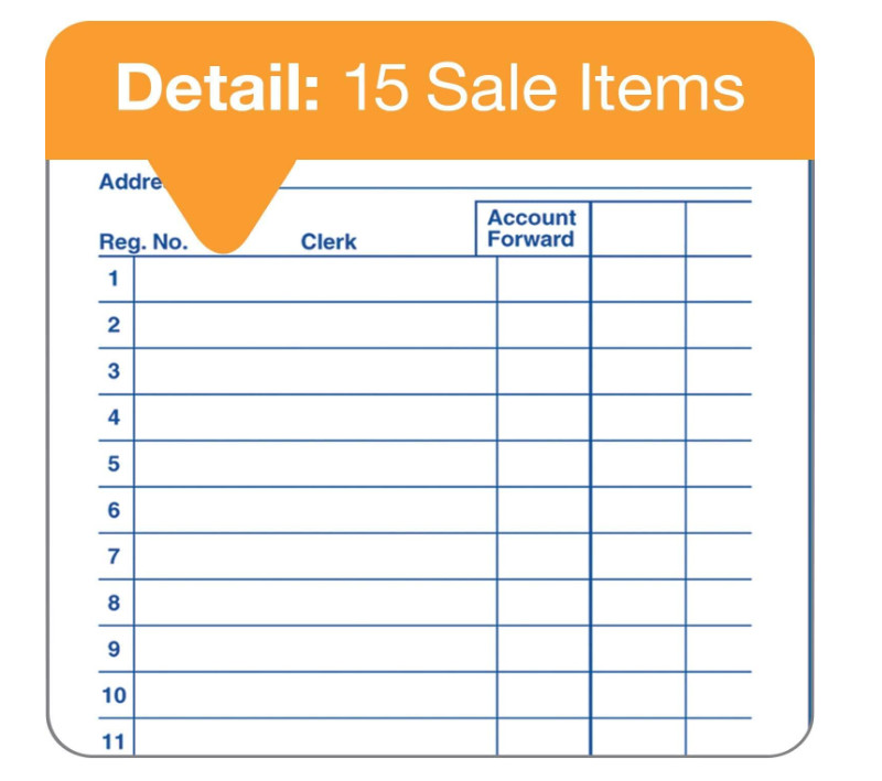 Adams General Purpose Sales Books, DC3530, Case of 18
