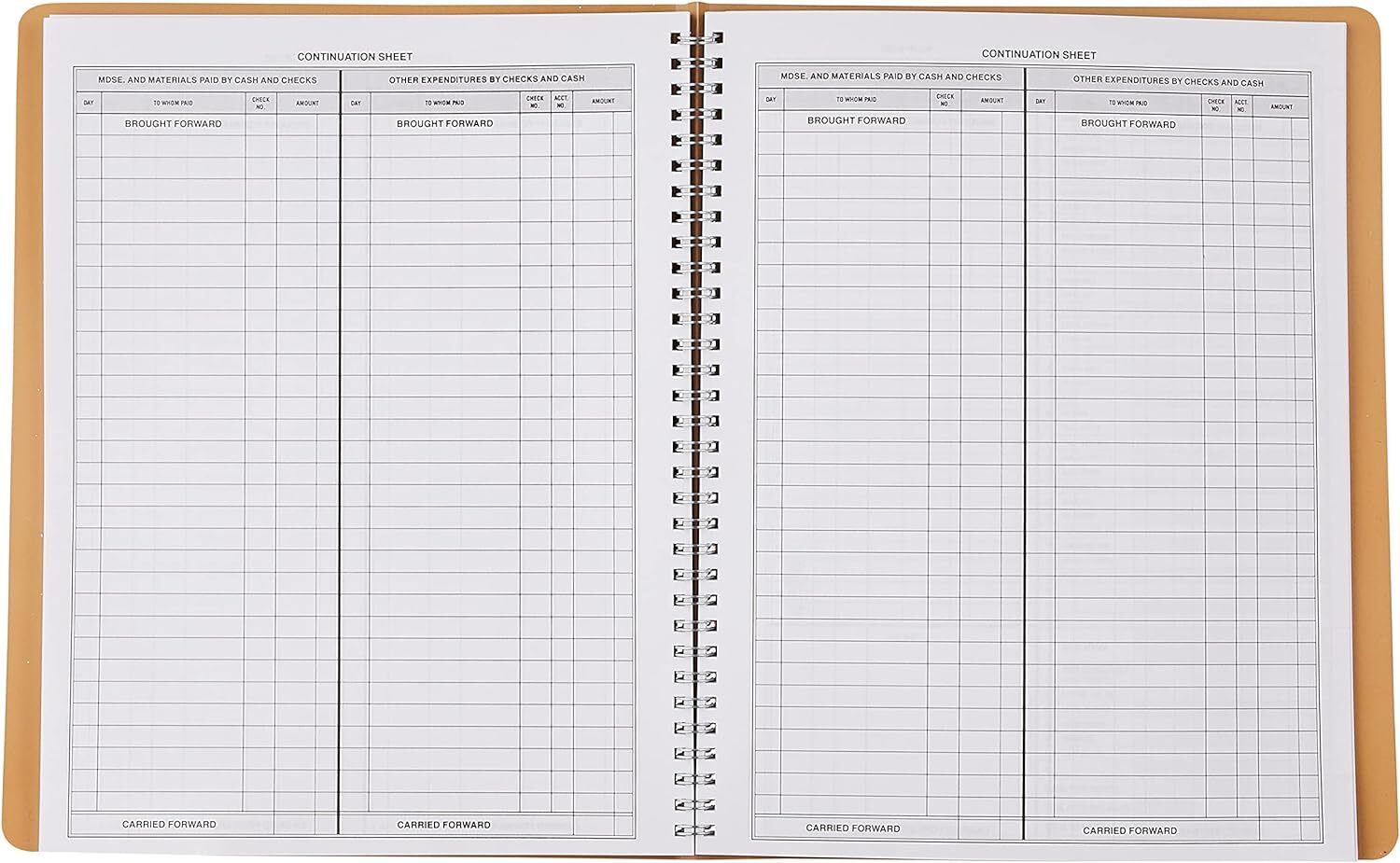 612 Registro De Contabilidad, Cubierta De Vinilo Color Canela, 128 Paginas, …