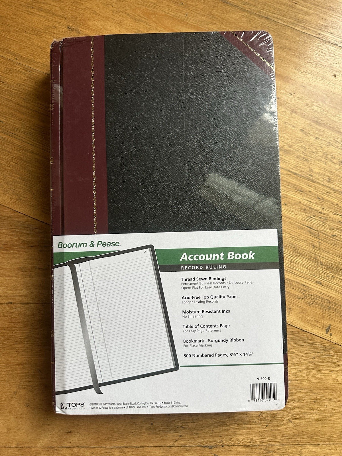 Boorum & Pease Account Books, 9 Series Record Ruled, 8-5/8 x 14-1/8, 500 Pages
