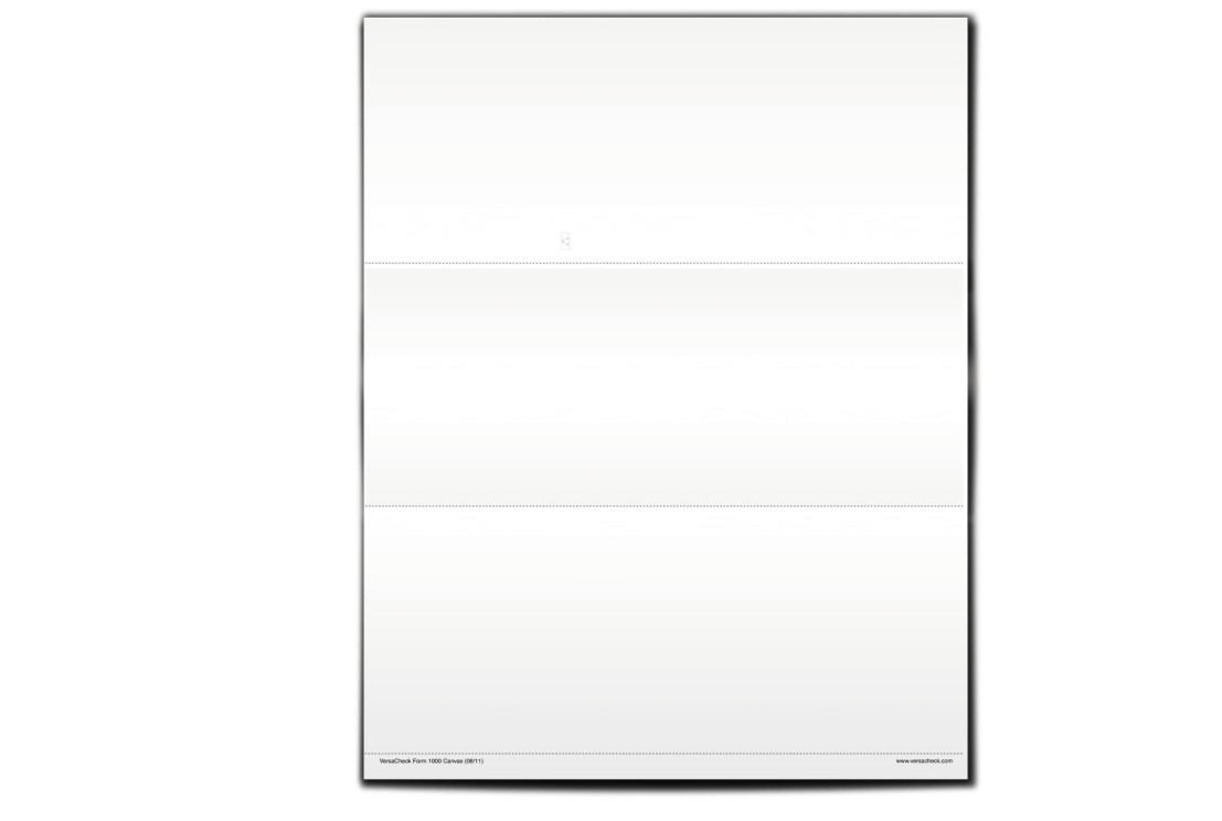 UV Secure papel cheques en blanco formato negocio cheque arriba canvas 55 hojas