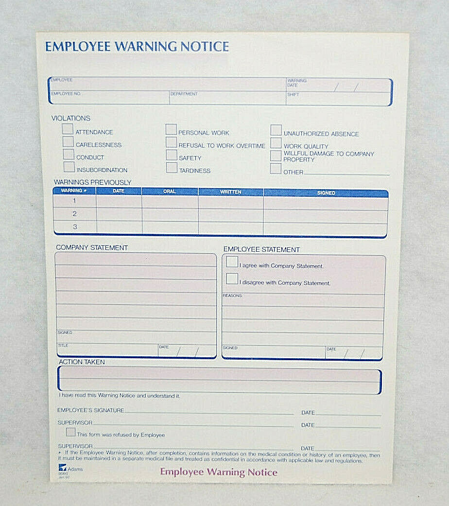 Adams The Human Resource System Asst’d Employment Pads 4 Different Styles S9735