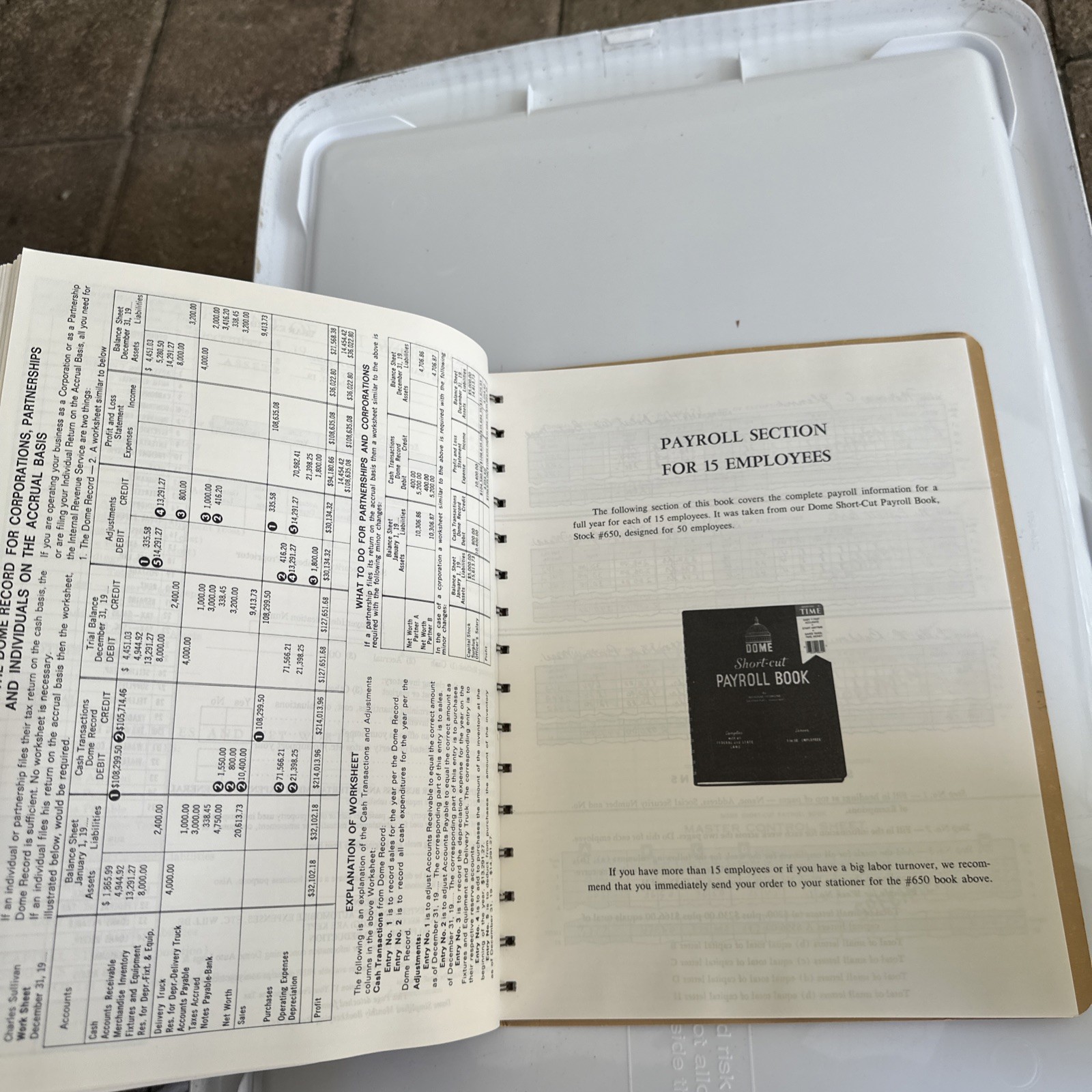 (NEW) 1990 DOME Spiral Bound Simplified Monthly Bookkeeping Record PICCHIONE 612