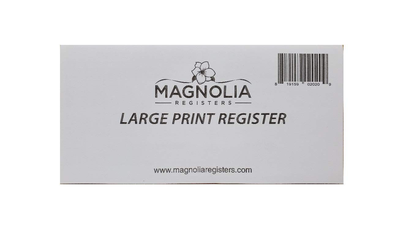 10 Pack Large Print Low Vision Checkbook Registers, 3″ x 6″, Check Registers for
