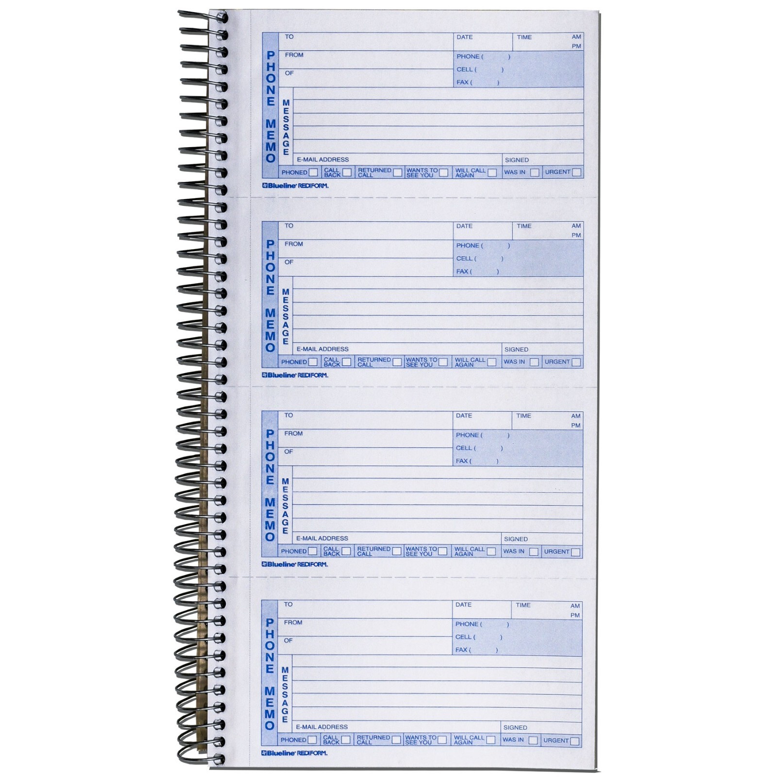 Rediform 50-076 Phone Message Book, 2-Part, 400 Messages, 11 x 5-5/8″