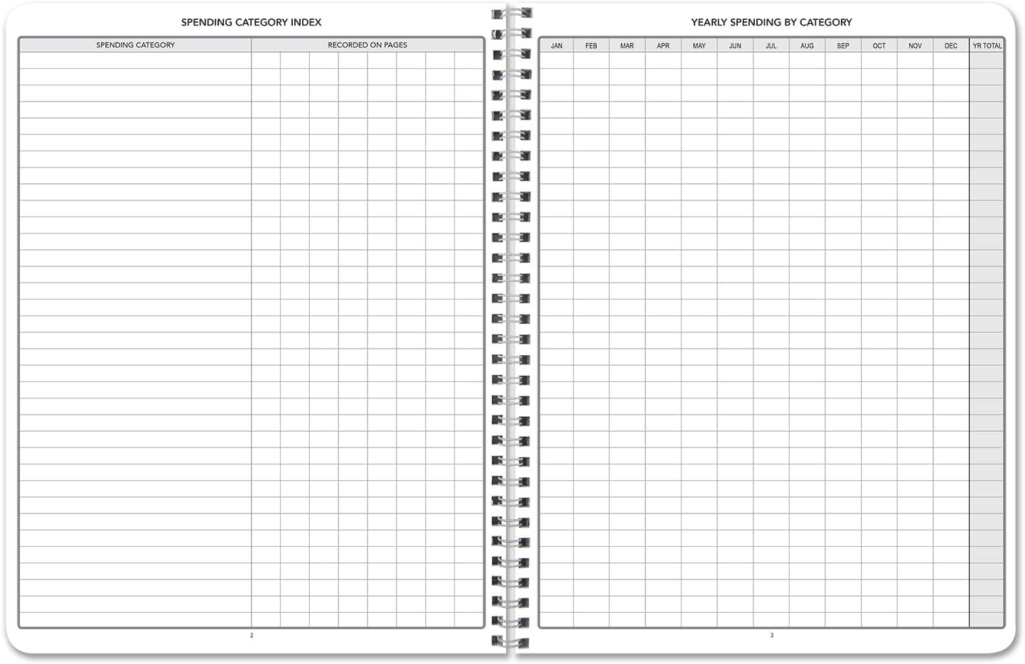 100 Page Receipt Log Book for Business Use, Durable Travel-Friendly Design