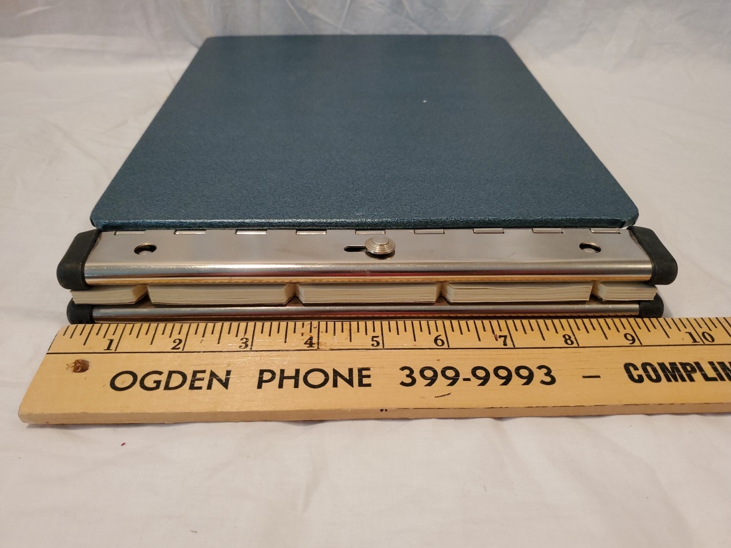 National Brand 2 Post Ledger Book Binder 94-049 Blue with Avery 18-410 Sheets