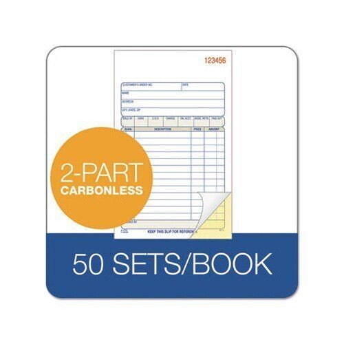Lot of 12 – 50 Sets 3.5″ X 5.5″ Sales Book Order Receipt Invoice Carbonless Copy