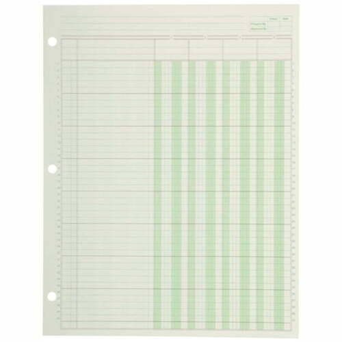 Norcom Columnar Pad, 4 Columns, 11 x 8.5 Inches, 50 Sheets
