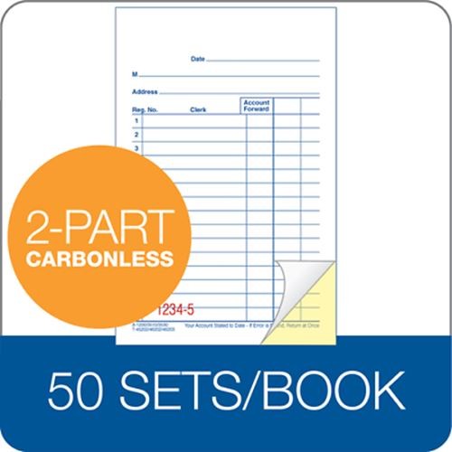 ABFDC3510 DC3510 Adams Sales Book, Carbonless, 100 Books 3-11/32″ x 5-5/8″